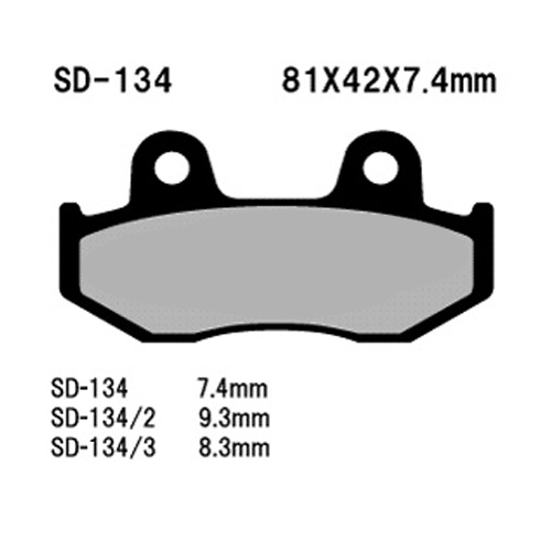 VESRAH 베스라 HONDA CB223S,FTR223,FREEWAY,ATC350X 브레이크패드, SD-134