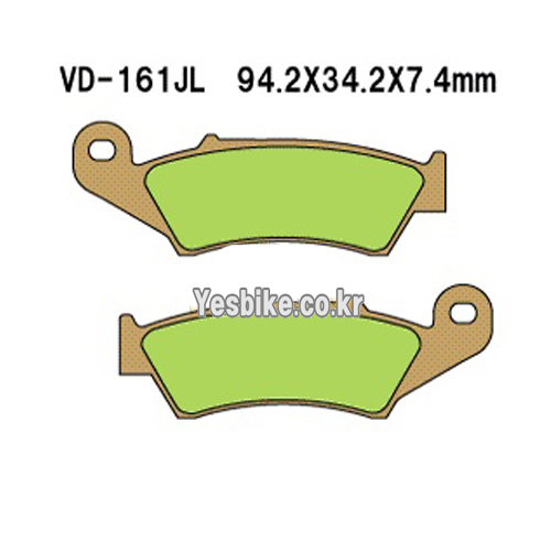 VESRAH 베스라 HONDA CR125,XR250,XR400R,AFRICATWIN,SUZUKI DR250,DR-Z400 브레이크패드, VD-161JL