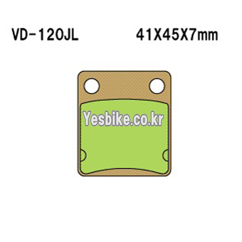 VESRAH 베스라 HONDA CB50,CRM,CR80R,SUZUKI DR125,DR200 브레이크패드, VD-120JL