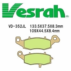 [Vesrah]베스라 VD352JL/SJL -오토바이 브레이크 패드,혼다,야마하,스즈끼,가와사끼,할리,BMW
