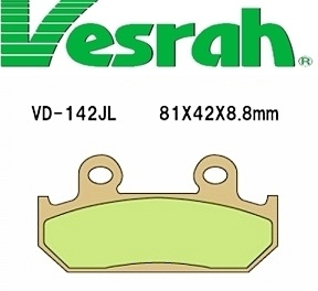 [Vesrah]베스라 VD143JL/SJL - HONDA RS125125R,VFR700F,CBR750,CBR1000F 기타 그 외 기종 -오토바이 브레이크 패드