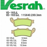 [Vesrah]베스라 VD165JL/SJL - HONDA FORESIGHT,ST1100,ST1300,VTX1800 기타 그 외 기종 -오토바이 브레이크 패드