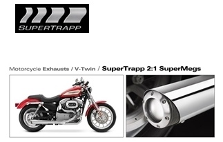 [Supertrap] Sportster XL (ALL), 04-11 2:1 SUPER MEGS
