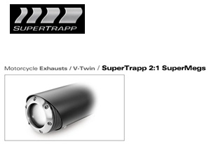 [Supertrap] Sportster XL (ALL), 04-11 2:1 SUPER MEGS 블랙