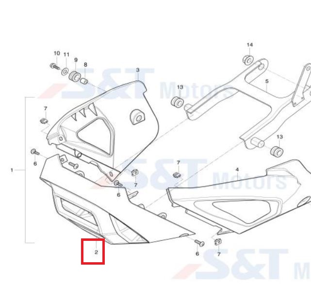 GD250N(엑시브250N) 언더카울(센터)94531HC8100