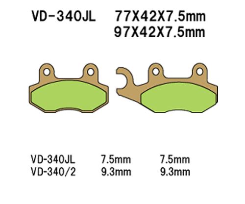 Vesrah(베스라) 브레이크 패드 VD340JL/SJL