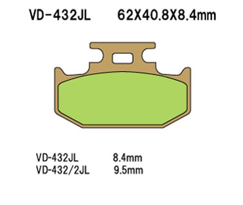 Vesrah(베스라) 브레이크 패드 VD432JL/SJL