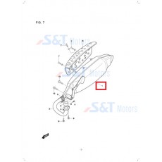 랠리100 머플러(뒤)순정