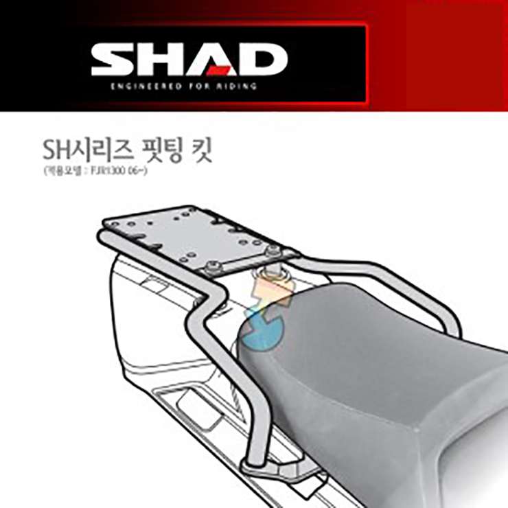 SHAD 샤드 탑케이스 핏팅 킷 FJR1300 '06~'19 Y0FJ15ST 