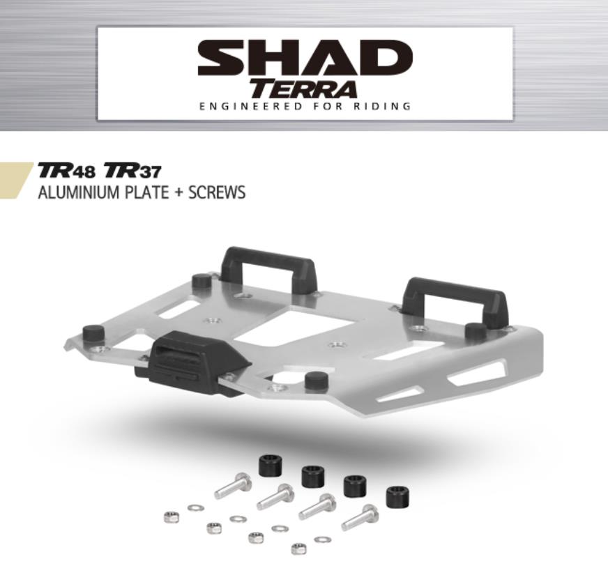 SHAD 샤드 TERRA 테라 탑케이스 알루미늄 플레이트+스크류세트 D1BTRPA