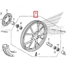 슈퍼커브125 C125(~20년) 휠(앞) 44650-K0G-950ZA