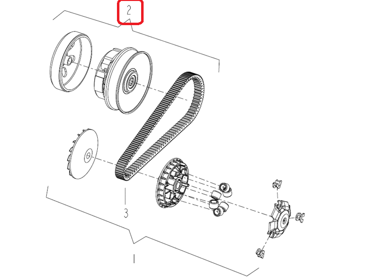 QJ125(욜로) 드리븐풀리ASSY