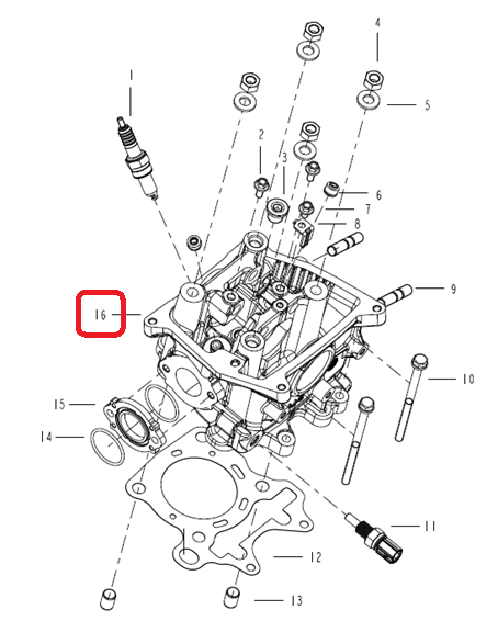 QJ125(욜로) 헤드ASSY