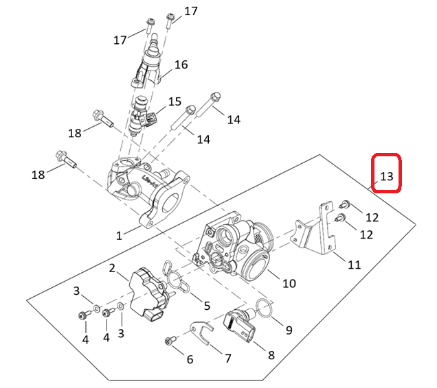 QJ125(욜로) 스롯틀바디ASSY