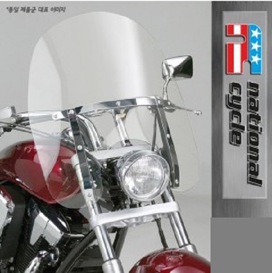 네셔널싸이클(Nationalcycle) HONDA(혼다) NV750(샤도우 750) '97~'03 Dakota™ 4.5 Windshield(다코타 윈드쉴드) N2301A + KIT-JA