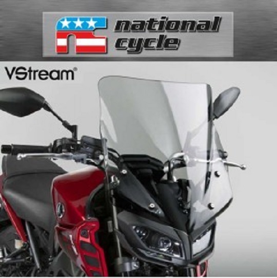 네셔널싸이클(Nationalcycle) YAMAHA(야마하) MT-09(FZ-09) '17~'19 VStream+® Sport/Tour Windscreen for Yamaha® FZ-09 - Light Gray, 26% Tint (브이스트림 플러스 스포츠/투어 윈드스크린 - 라이트 그레이) N20323