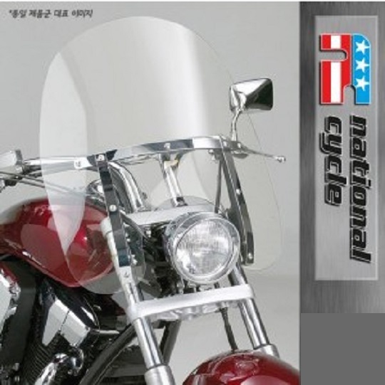 네셔널싸이클(Nationalcycle) KAWASAKI(가와사키) '96~'04 VN1500 클래식 Dakota™ 4.5 Windshield(다코타 윈드쉴드) N2301A + KIT-JE