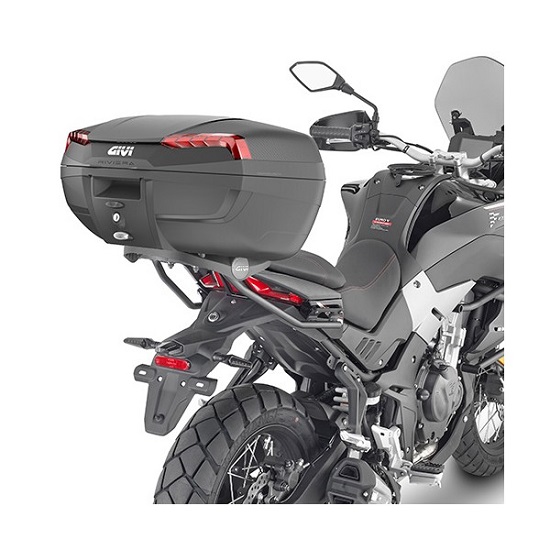 GIVI 탑박스 46리터 탑케이스 가방다이 모노락 기비가방 리비에라 레드반사경 무광블랙 E46N