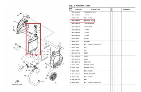 N-MAX125 엔맥스125(~20년) 라디에이터ASSY B3F-E240A-00