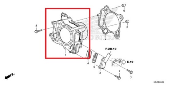 ADV350 어드방350 FORZA350 포르자350 실린더콤프 12100-K1B-T00