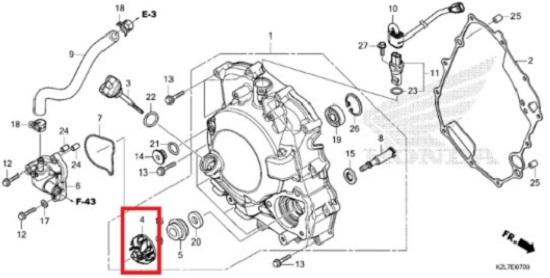 ADV350 어드방350 FORZA350 포르자350 워터펌프임펠러 19215-K1B-T00