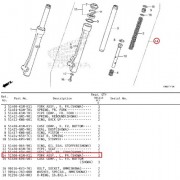 슈퍼커브110(21년~) SUPER CUB110 쇼바(앞)좌측 51500-K1M-K11