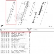 슈퍼커브110(21년~) SUPER CUB110 쇼바(앞)우측 51400-K1M-K11